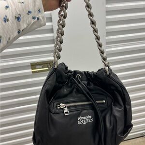Alexander McQueen Black Leather Bag